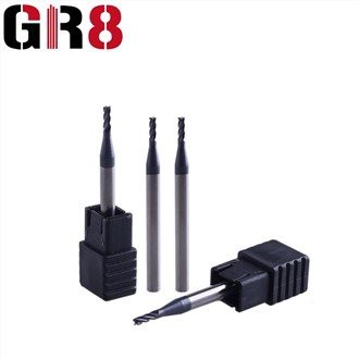 2 Flutes Flat mikrohalkaisijaltaan jyrsintä