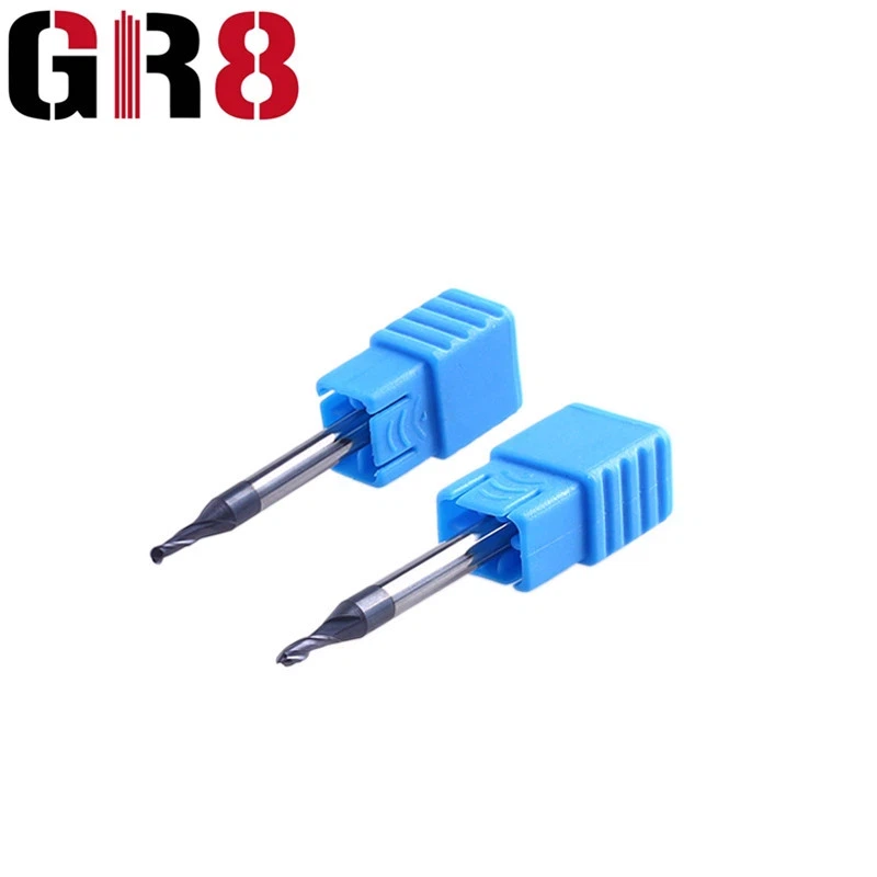 2 Flutes Ball Nose Mikrohalkaisijaltaan päätyjyrsin